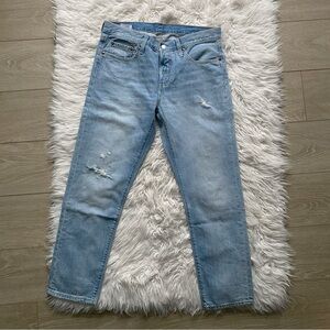 Levi’s Straight Leg Distressed Jeans